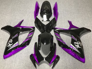 2006-2007 Purple Glossy Black Suzuki GSXR 600 / GSXR 750 Motorcycle Fairing UK