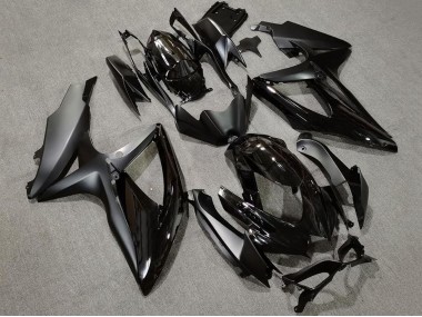 2008-2010 Glossy Black Matte Black Suzuki GSXR 600 / GSXR 750 Motorcycle Fairings UK