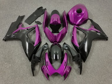 2006-2007 Purple Black Suzuki GSXR 600 / GSXR 750 Motorcycle Fairings UK