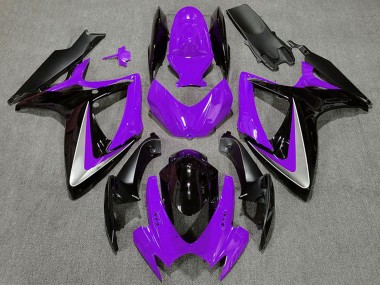 2006-2007 Purple Silver Glossy Black OEM Style Suzuki GSXR 600 / GSXR 750 Motorcycle Fairings UK