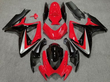 2006-2007 Red Grey Glossy Black OEM Style Suzuki GSXR 600 / GSXR 750 Motorcycle Fairings UK