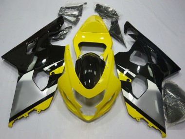 2004-2005 Yellow Silver Black OEM Style Suzuki GSXR 600 / GSXR 750 Motorcycle Fairings UK