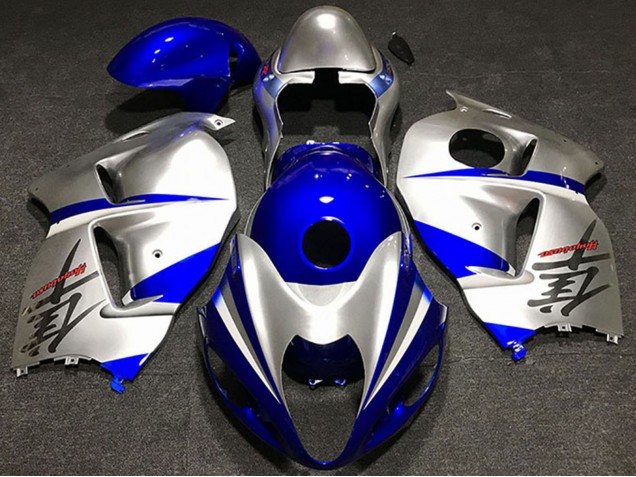 1997-2007 Silver Blue Suzuki GSXR 1300 Motorcycle Fairings UK