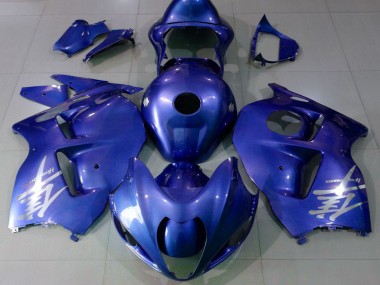 1997-2007 Glossy Blue Silver Logo Suzuki GSXR 1300 Motorcycle Fairings UK
