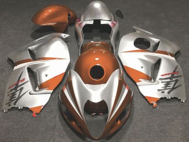 1997-2007 Glossy Orange and Silver Suzuki GSXR 1300 Motorcycle Fairings UK