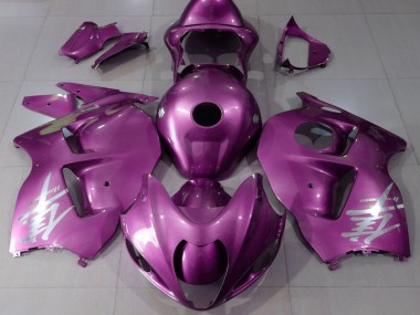 1997-2007 Glossy Pink Silver Logo Suzuki GSXR 1300 Motorcycle Fairings UK