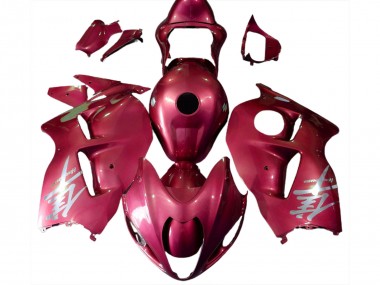 1997-2007 Glossy Red Silver Logo Suzuki GSXR 1300 Motorcycle Fairings UK