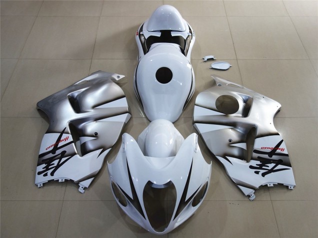 1997-2007 White Silver Suzuki GSXR 1300 Motorcycle Fairings UK