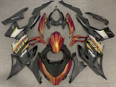 2018-2024 Orange Glossy Black Matte Black OEM Style Kawasaki Ninja 400 Motorcycle Fairings UK