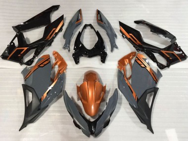 2018-2024 Orange Nardo Grey Glossy Black Kawasaki Ninja 400 Motorcycle Fairings UK