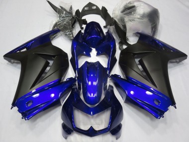 2008-2012 Blue Matte Black Kawasaki Ninja 250 Motorcycle Fairings UK
