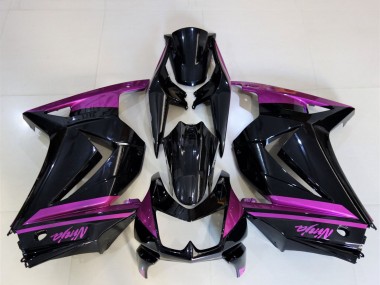2008-2012 Glossy Black Purple Kawasaki Ninja 250 Motorcycle Fairings UK