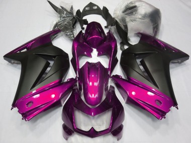 2008-2012 Pink Matte Black Kawasaki Ninja 250 Motorcycle Fairings UK