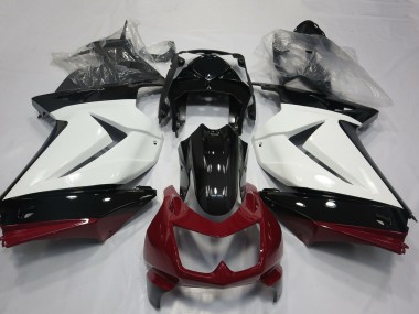 2008-2012 White Red Glossy Black Kawasaki Ninja 250 Motorcycle Fairings UK