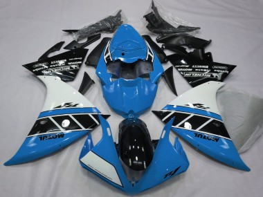 2012-2014 Blue White Glossy Black Yamaha R1 Motorcycle Fairings UK
