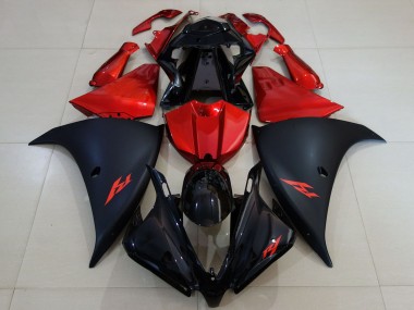 2012-2014 Glossy Black Matte Black Red Yamaha R1 Motorcycle Fairing UK