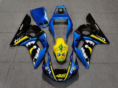 1998-2002 Blue Yellow Black Shark 46 Yamaha R6 Motorcycle Fairings UK