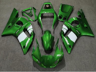 1998-2002 Green White Yamaha R6 Motorcycle Fairing UK