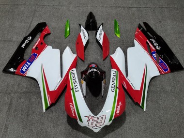 2015-2017 White Red Green Glossy Black Generali Tim 69 Ducati 959 1299 Motorcycle Fairings UK
