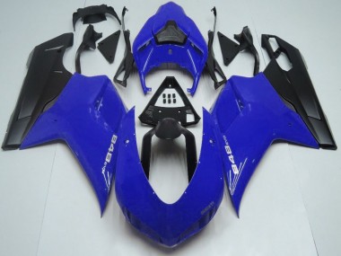 2007-2014 Blue Matte Black Ducati 848 Motorcycle Fairings UK