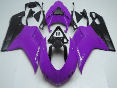 2007-2014 Purple Matte Black Ducati 848 Motorcycle Fairings UK