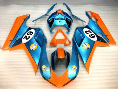 2007-2014 Orange Blue Gulf 62 Ducati 848 1098 1198 Motorcycle Fairings UK