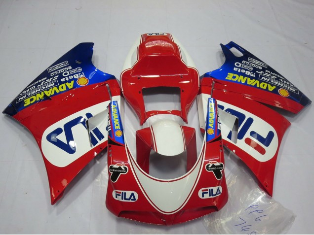 1993-2005 White Red Blue Fila Ducati 748 916 996 998 Motorcycle Fairings UK