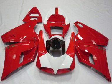 1993-2005 Red White Glossy Black Performance Ducati 916 Motorcycle Fairings UK
