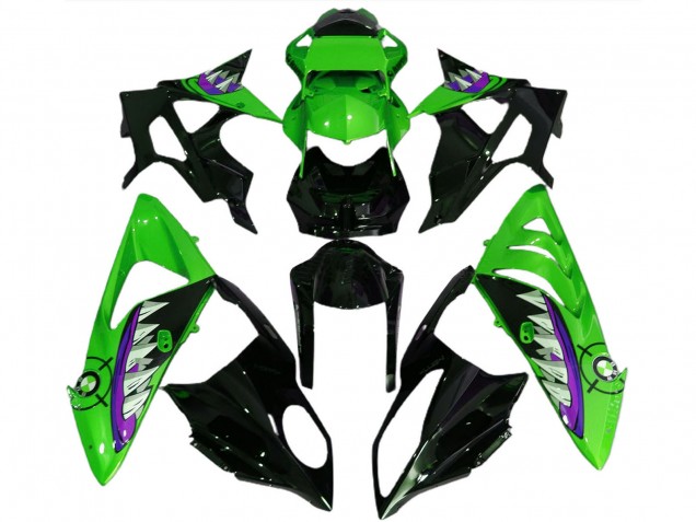 2017-2018 Green Purple Glossy Black Shark BMW S1000RR Motorcycle Fairings UK