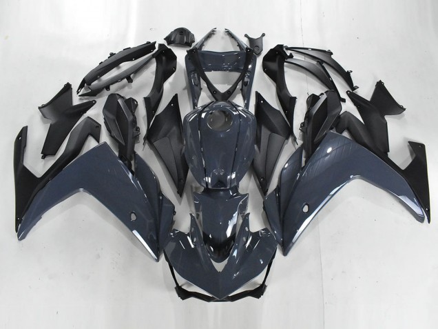 2015-2018 Dark Grey Matte Black Yamaha YZF R3/R25 Motorcycle Fairings UK