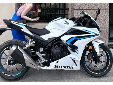 2022 White Blue Honda CBR400R Motorcycle Fairings UK