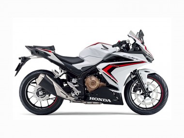 2022 White Red Glossy Black Honda CBR400R Motorcycle Fairings UK