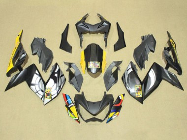 2015-2016 Grey Yellow Blue Red White Kawasaki Z250/Z300 Motorcycle Fairings UK