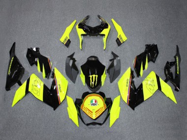 2015-2016 Yellow Glossy Black Monster Kawasaki Z250/Z300 Motorcycle Fairings UK