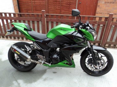 2015-2016 Green Matte Black Kawasaki Z250/Z300 Motorcycle Fairing UK