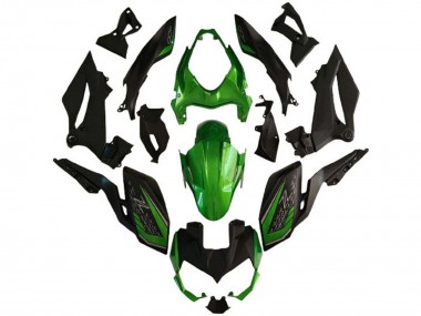 2018-2024 Green Matte Black Kawasaki Z400 Motorcycle Fairings UK