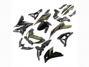 2021-2024 Dark Green Black Kawasaki Versys 650 Motorcycle Fairings UK