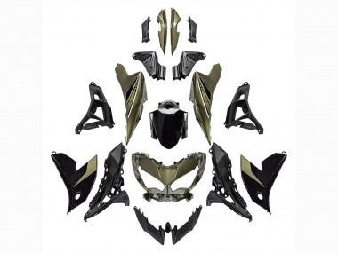 2021-2024 Dark Green Black Kawasaki Versys 650 Motorcycle Fairings UK