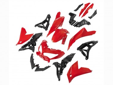 2021-2024 Red Black Kawasaki Versys 650 Motorcycle Fairings UK