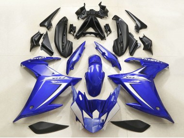 2009-2015 Blue White Yamaha FZ6R Motorcycle Fairing UK
