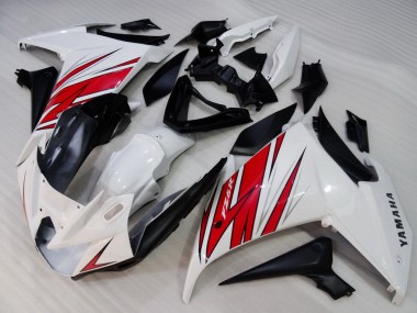 2009-2015 White Red Black Yamaha FZ6R Motorcycle Fairings UK