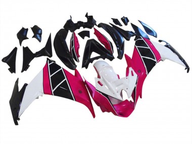 2009-2015 Raspberry White Black Yamaha FZ6R Motorcycle Fairings UK