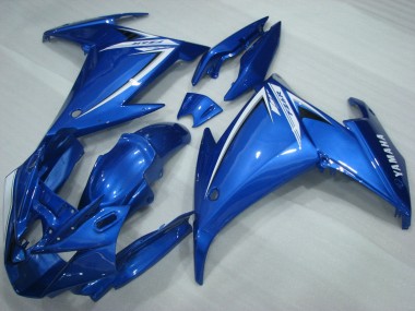 2009-2015 Blue White Yamaha FZ6R Motorcycle Fairings UK