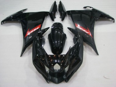 2009-2015 Glossy Black Red Yamaha FZ6R Motorcycle Fairings UK