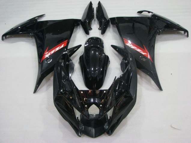 2009-2015 Glossy Black Red Yamaha FZ6R Motorcycle Fairings UK