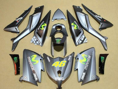 2012-2014 Grey Semakin Didepan MoviStar Yamalube 46 Yamaha TMAX530 Motorcycle Fairings UK