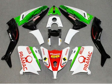 2012-2014 White Red Green Pramac Fiamm Yamaha TMAX530 Motorcycle Fairings UK