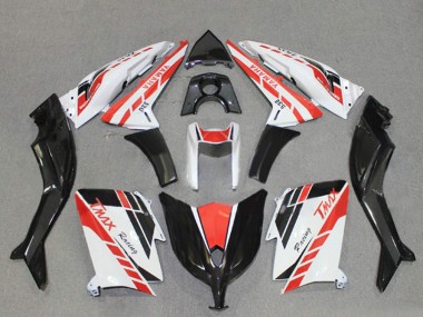 2012-2014 White Red Black Racing Yamaha TMAX530 Motorcycle Fairings UK
