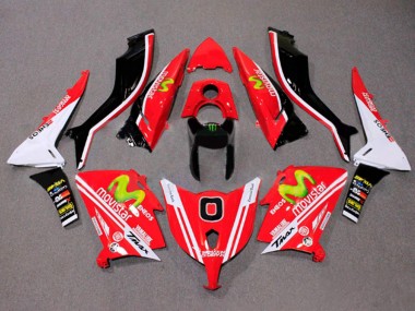 2012-2014 Red White ENEOS MoviStar Yamalube Yamaha TMAX530 Motorcycle Fairings UK