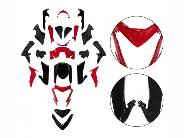 2015-2020 Black Red Suzuki GSX-S 1000 Motorcycle Fairings UK